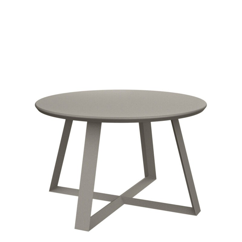 Echo Cocktail Table Round-67-textured chassis silver