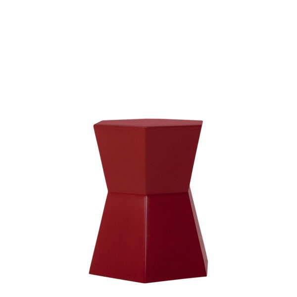 Facet Stool Side Table 41-Ruby